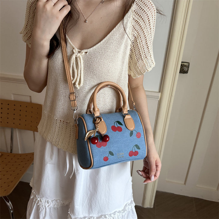 Stylish Cherry Print Handbag
