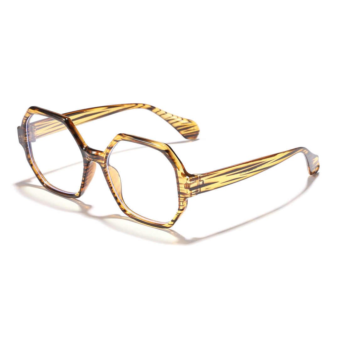 Women's fashionable sunglasses with hexagonal frame and UV protection Stornfield