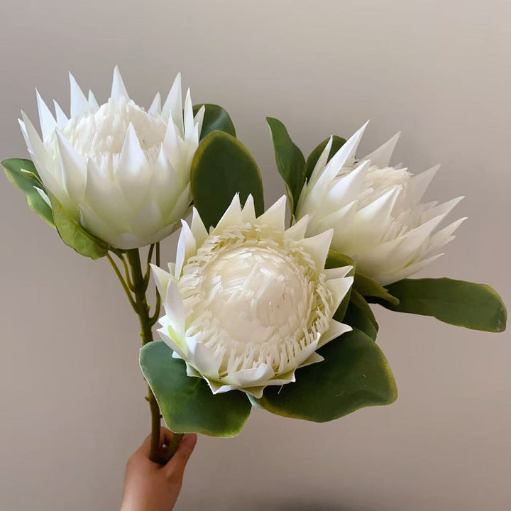 Lifelike Decorative Protea Flower Stem