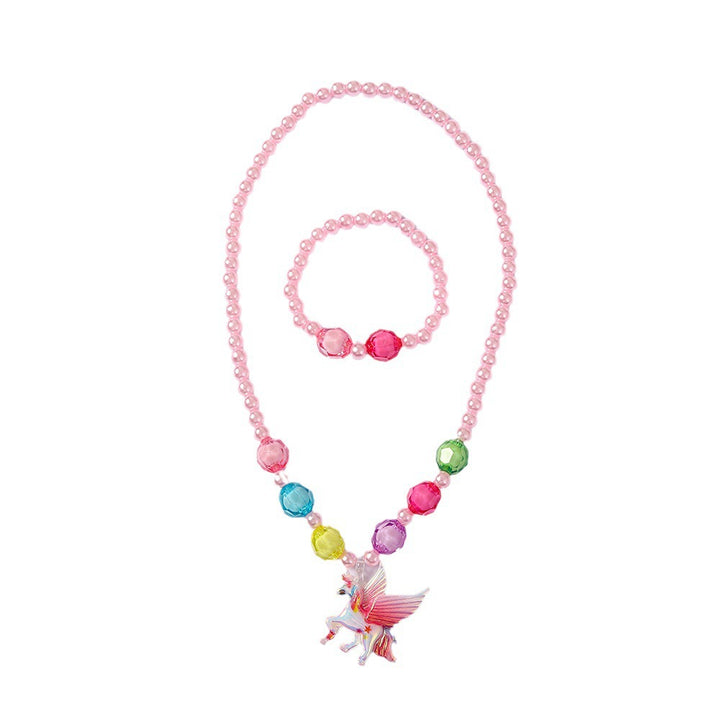 Playful jewelry set with unicorn pendant Stornfield