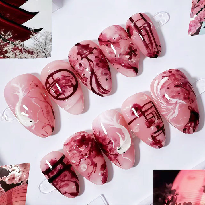 Artistic Themed Press-On Nail Set 1790745551
