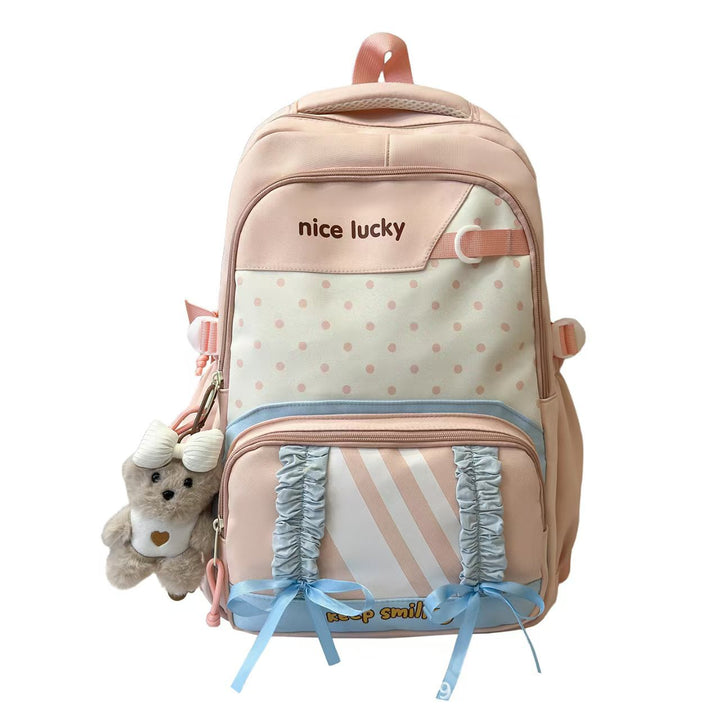 Backpack with Playful Design and Many Compartments Stornfield