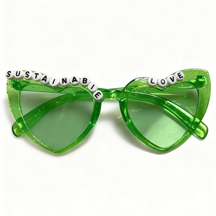 Playful Cat-Eye Sunglasses with Bead Accents Stornfield