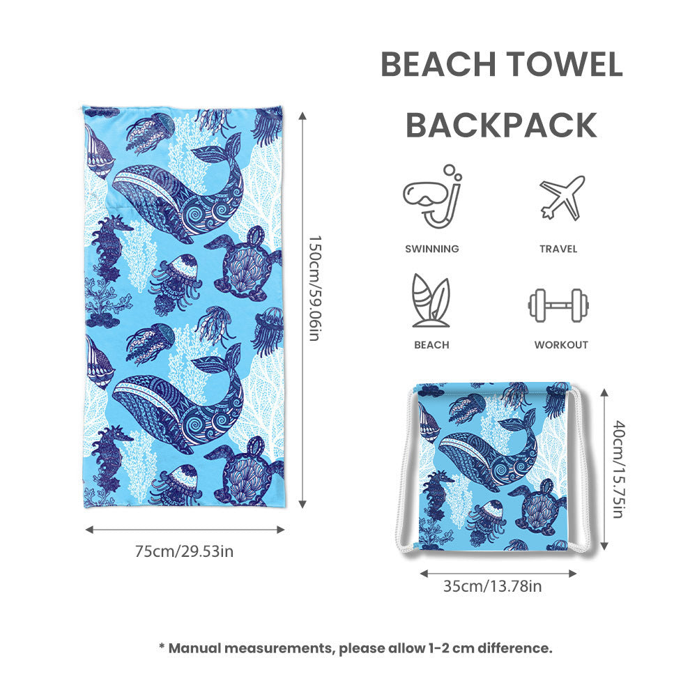 Beach towel with exclusive sea turtle motif Stornfield