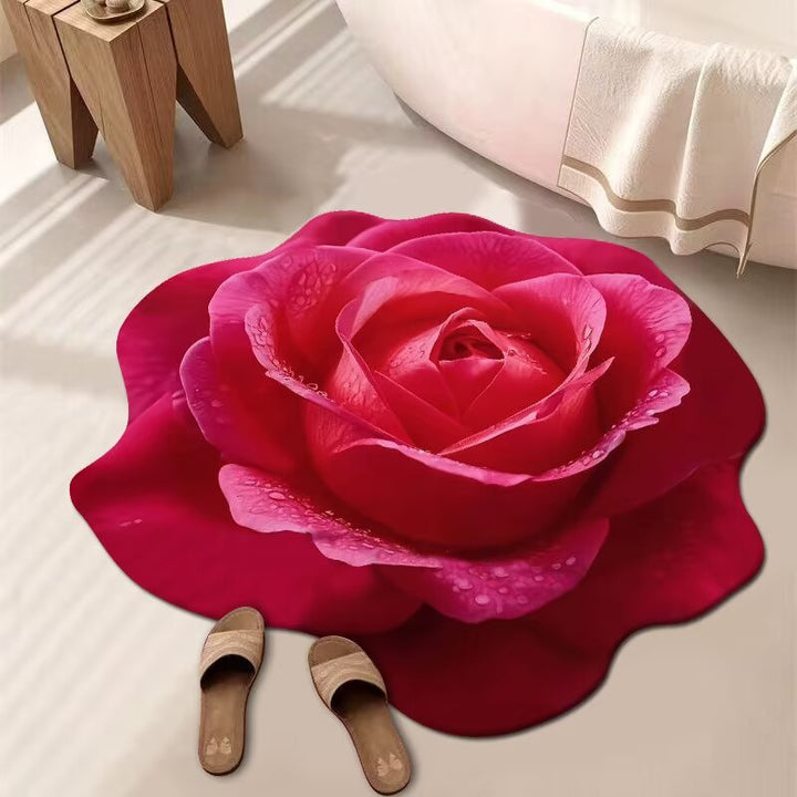 Floral Patterned Bath Mat
