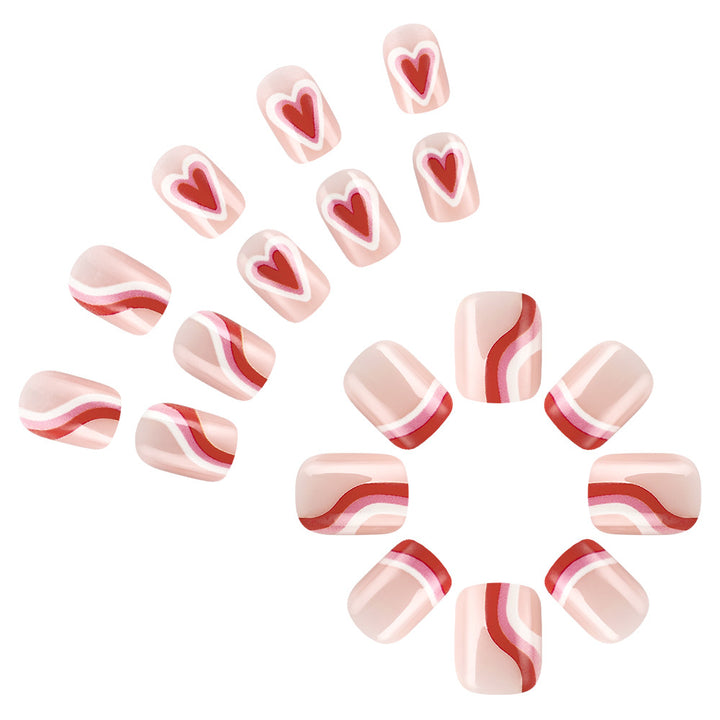 Artistic Heart Accent Nail Art Set Stornfield
