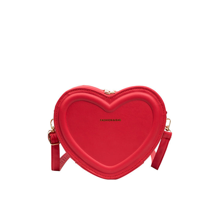 Heart-Shaped Crossbody Handbag