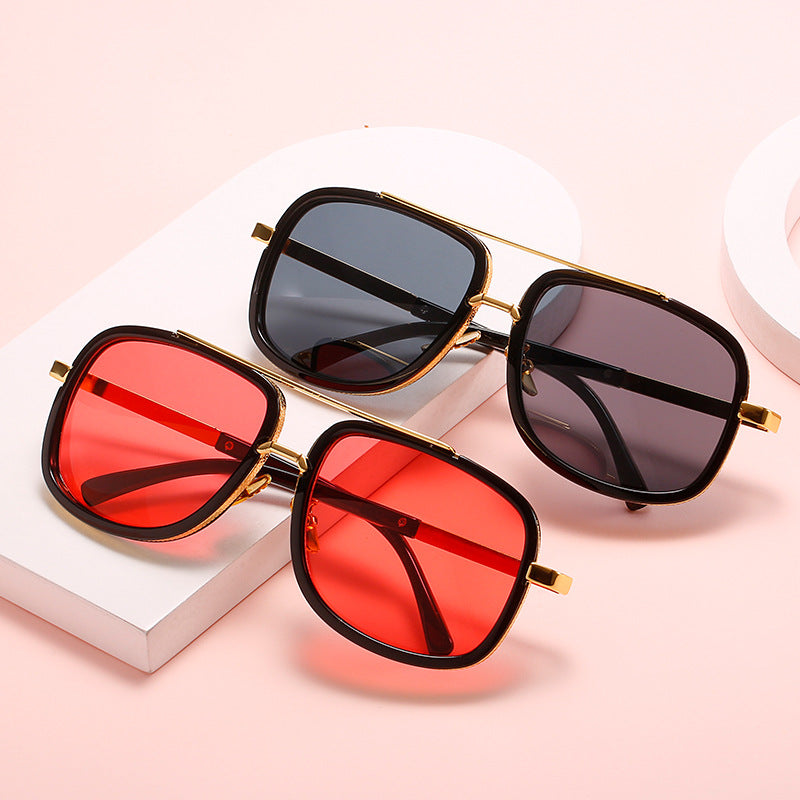Ladies square sunglasses with luxurious accents Stornfield