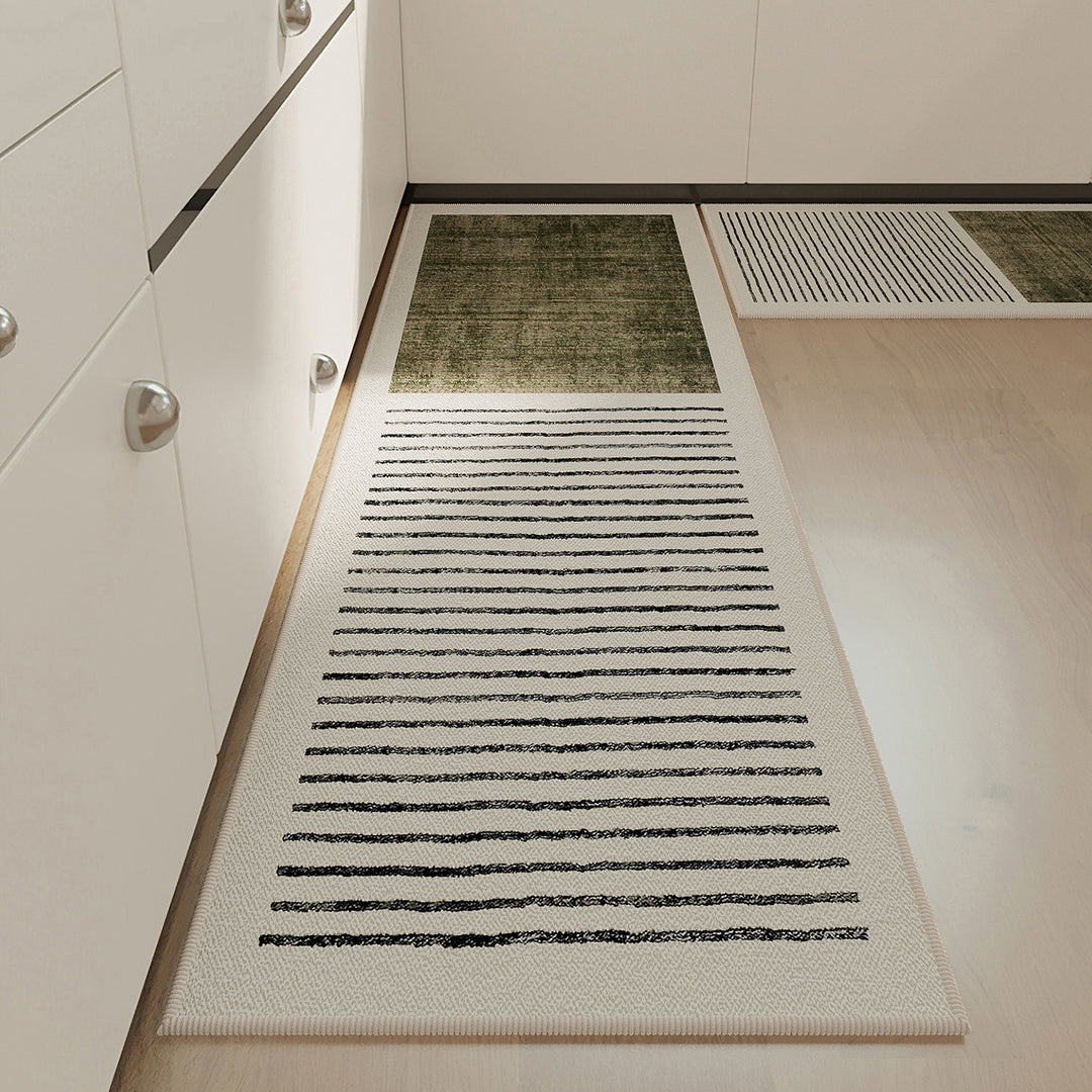 Geometric Pattern Kitchen Runner Mat
