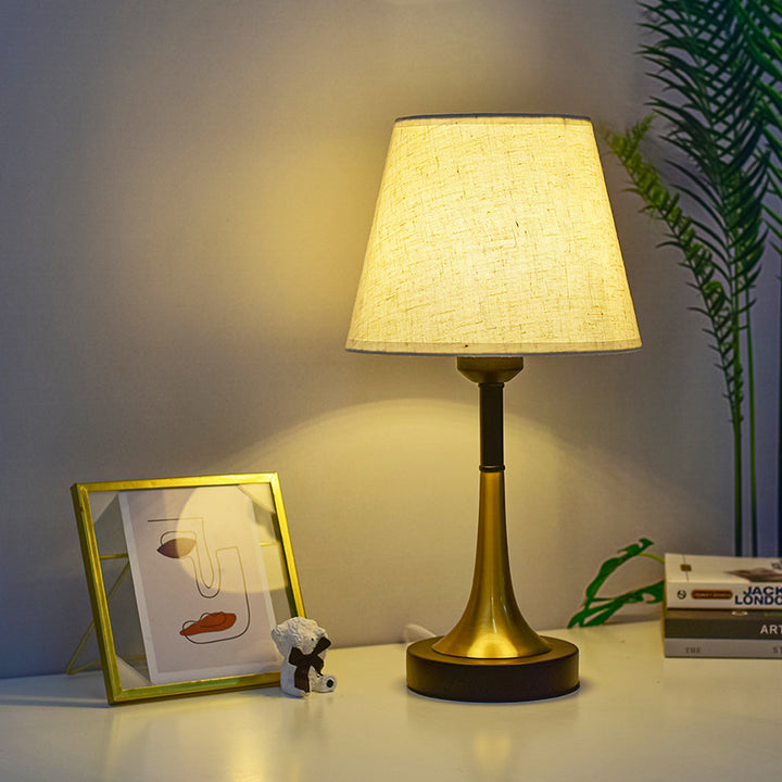 Modern Plated Base Table Lamp
