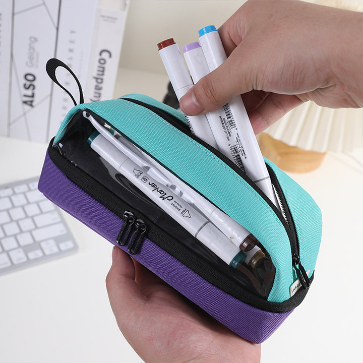 Premium Double-Zipper Pencil Case