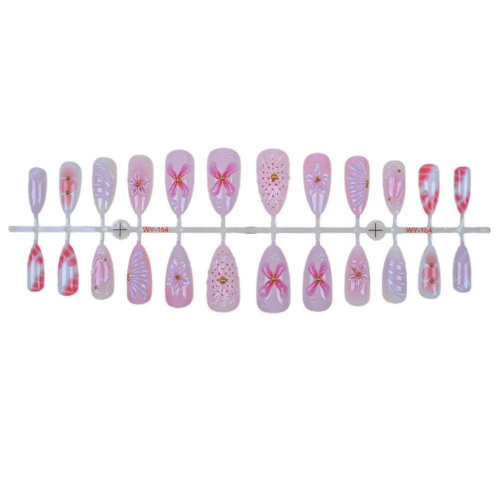 Artistic Floral Press-On Nail Collection Stornfield