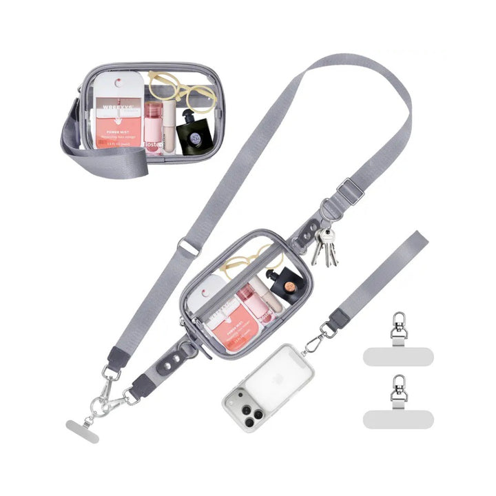 Compact shoulder bag with transparent card pocket Stornfield
