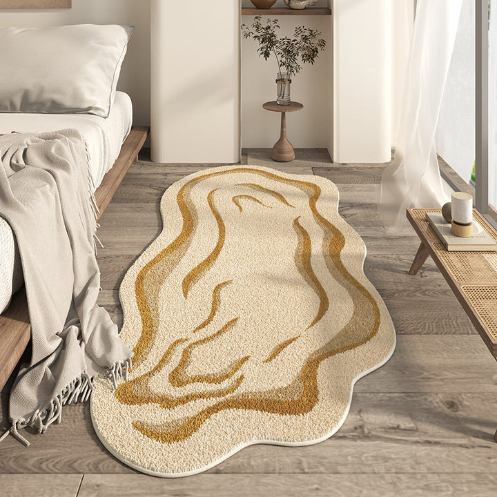 Plush Textured Abstract Area Rug