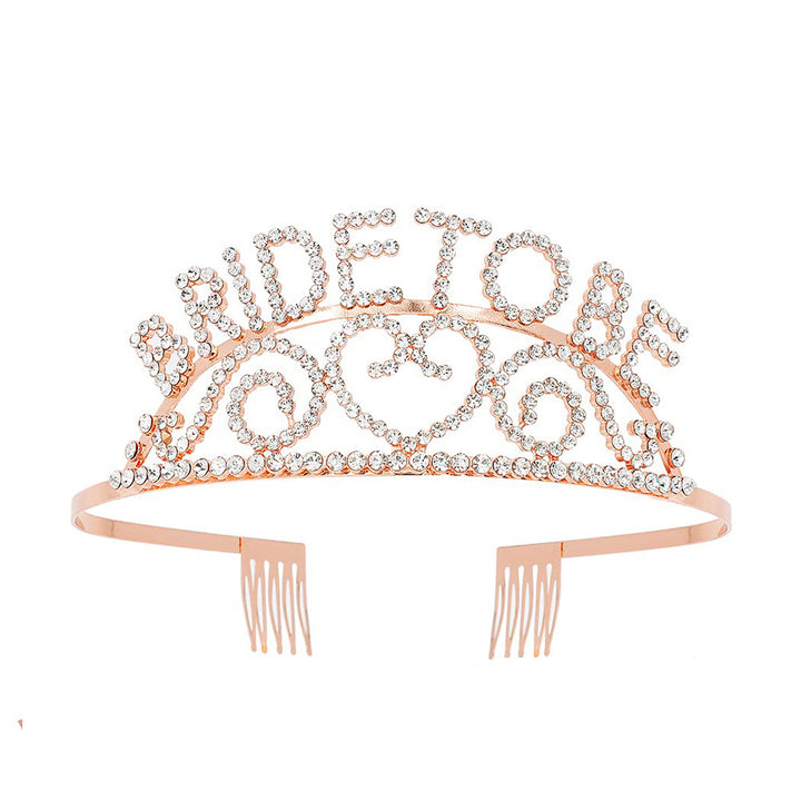 Women's Glittering Tiara with Heart Motifs Stornfield