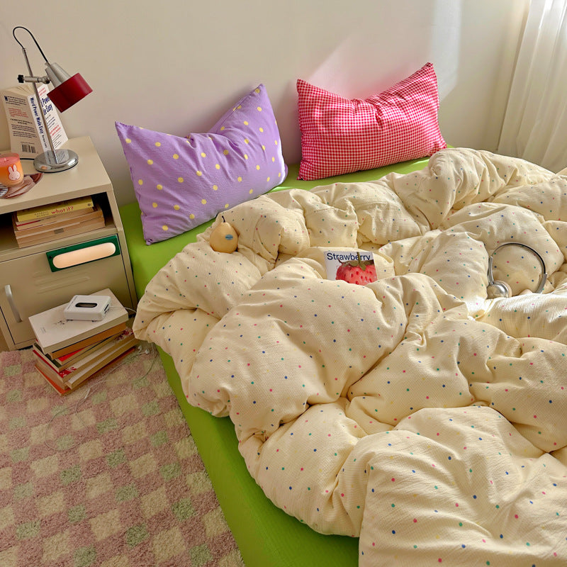 Striped Reversible Comforter Set