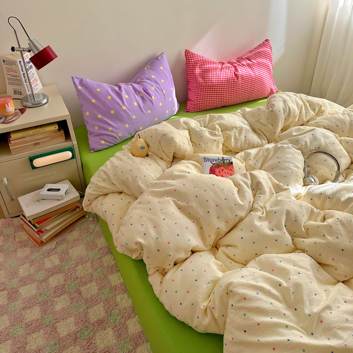 Striped Reversible Comforter Set