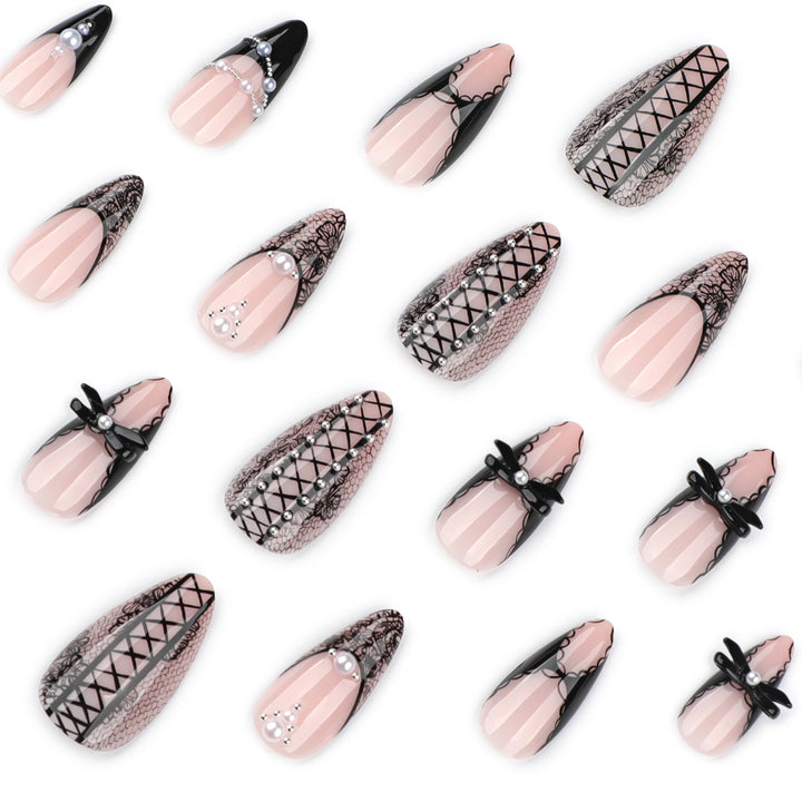 Artful stiletto nails with spike decoration Stornfield