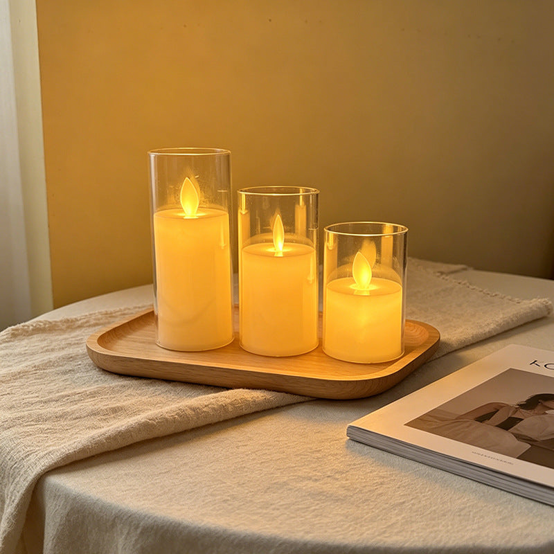 LED Scented Candle with Flame Effect Stornfield