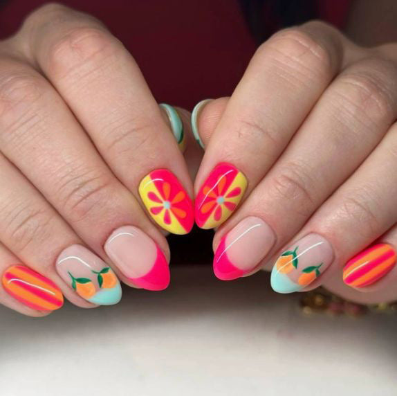 Abstract Themed Nail Art Enhancements Stornfield