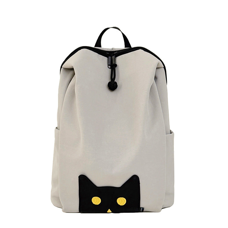 Playful Cat-Themed Casual Backpack Stornfield