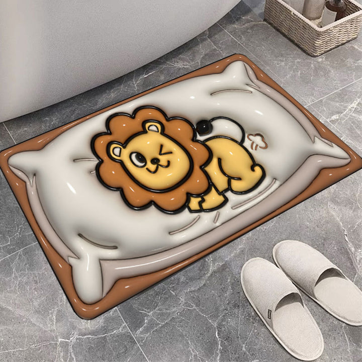 Cute Cartoon Cat Shape Bath Mat Stornfield