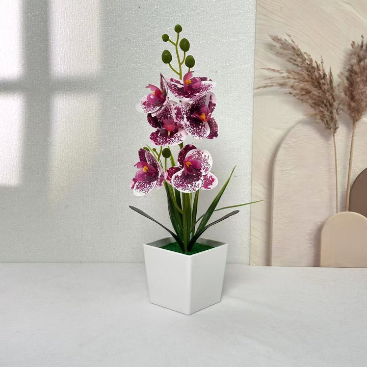 Elegant Artificial Orchid Plant for Tabletop Home Decor
