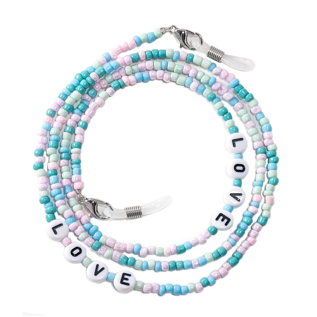 Love-themed Beaded Eyewear Chain Stornfield