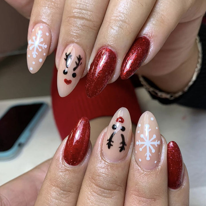 Creative Nail Art Kit with Sparkling Glitter and Festive Designs Stornfield
