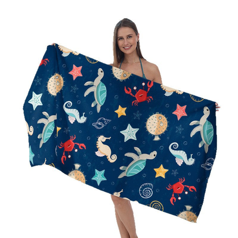 Beach towel with maritime star design Stornfield