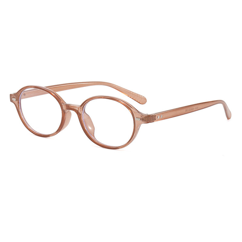 Women's fashionable round reading glasses with flexible plastic frame Stornfield