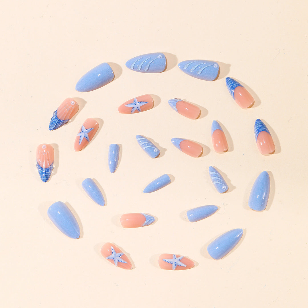 Ocean-Inspired 3D Nail Art Design Stornfield