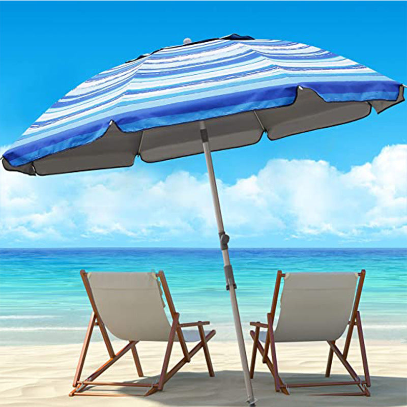 Women's Striped Sun Umbrella with Stable Ground Anchoring Stornfield