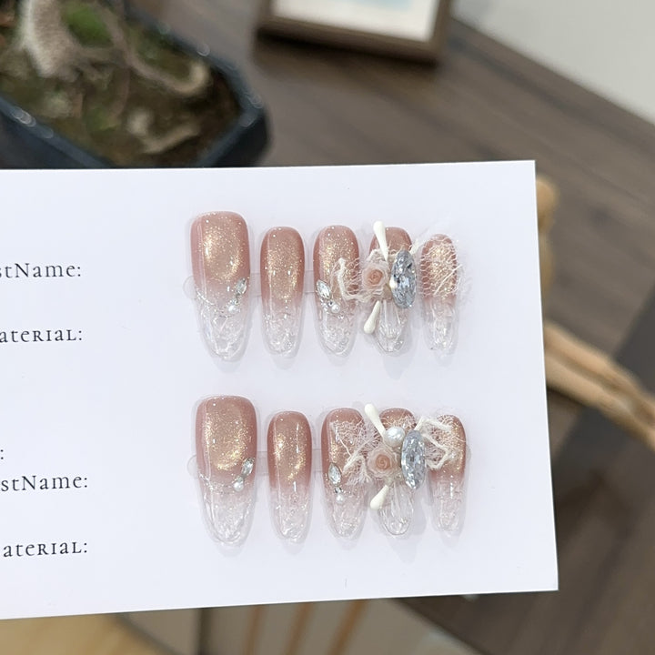Decorative Press-On Nail Art Set 1790730501