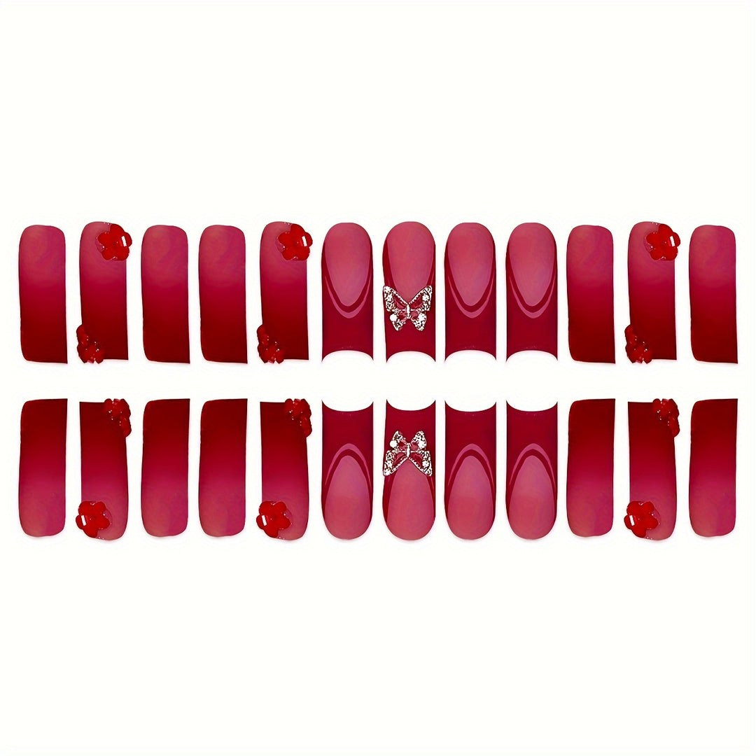 Decorative Press-On Nail Set Stornfield