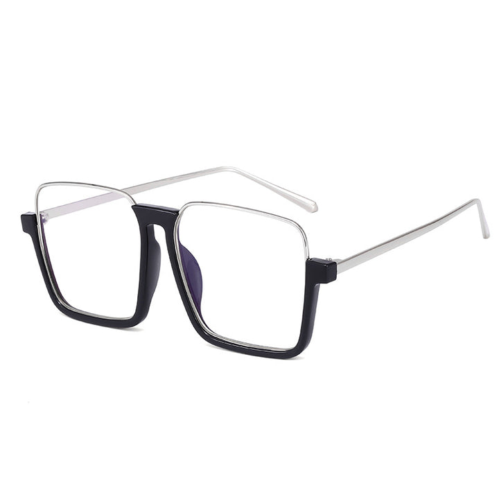 Women's square sunglasses with transparent frame and polarized lenses Stornfield