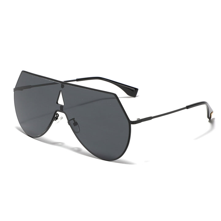 Women's futuristic oversized sunglasses with protective metal frame Stornfield