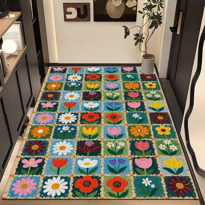 Floral Patterned Area Rug