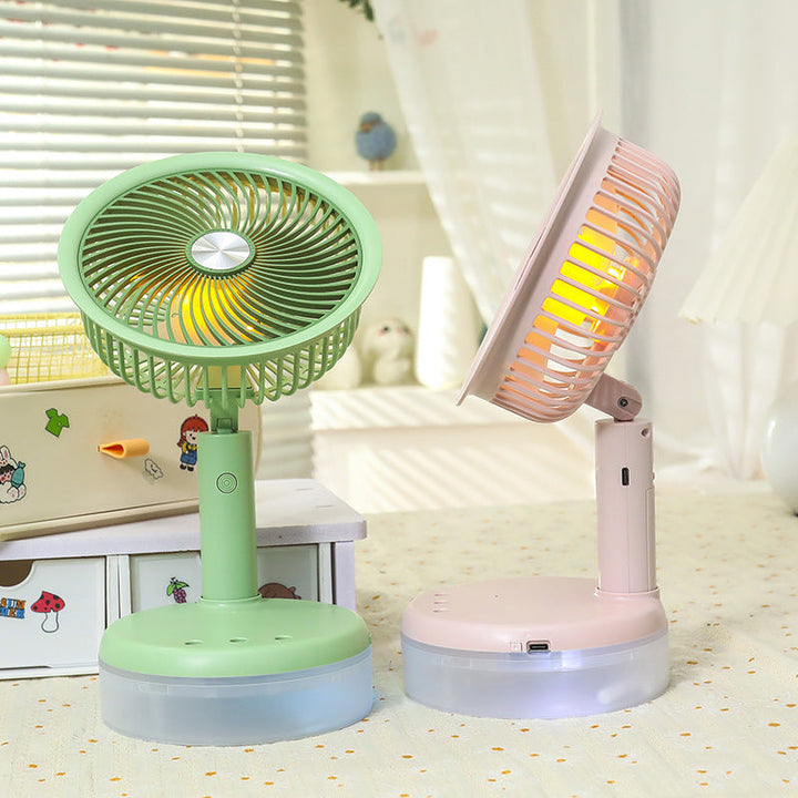 Women's Mini Table Fan with LED Lighting Stornfield
