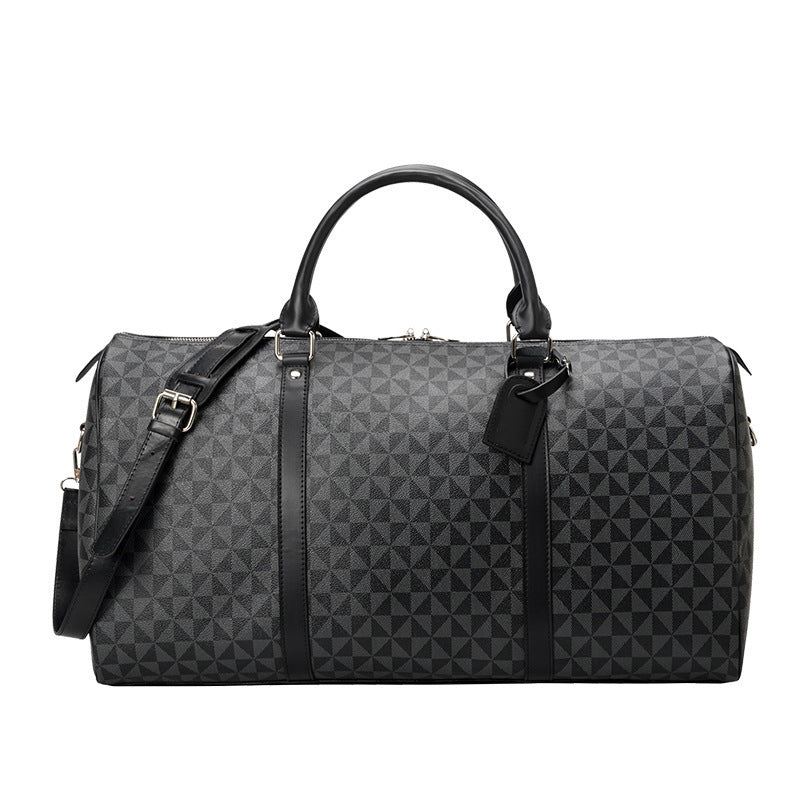 Spacious travel bag with stylish geometric design Stornfield