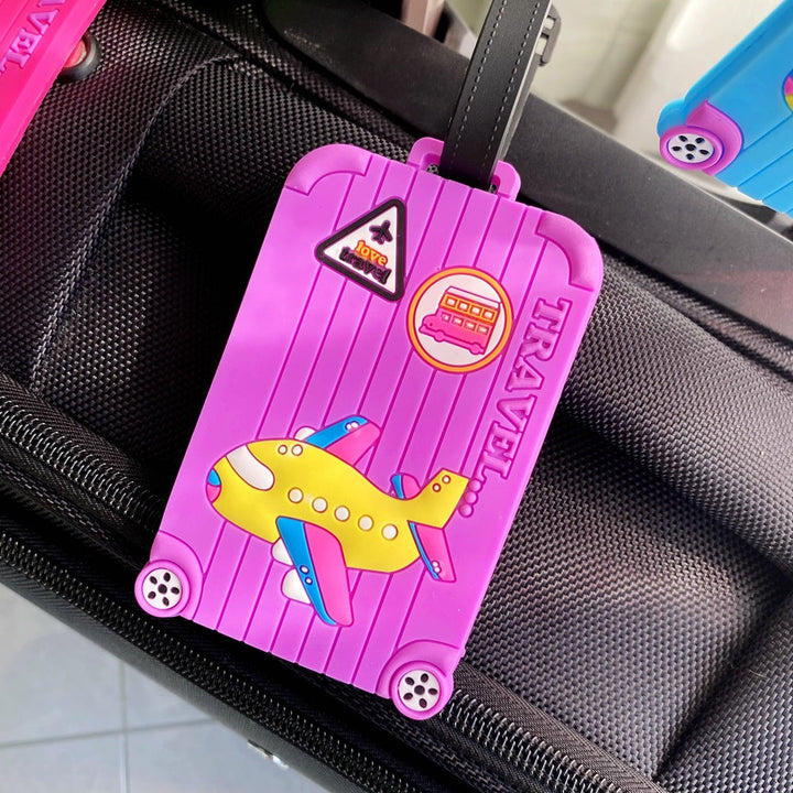 Cartoon Airplane-Themed Luggage Tag Stornfield