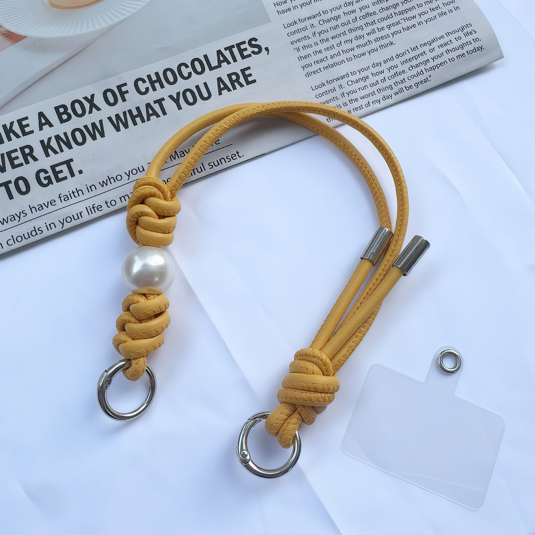Elegant Knotted Leather Keychain Holder Stornfield