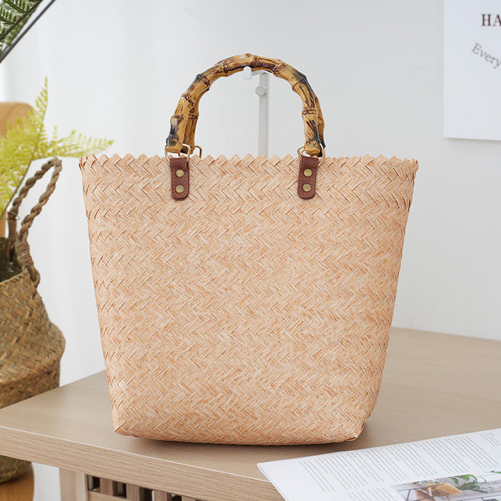 Handbag Made of Woven Bast Stornfield