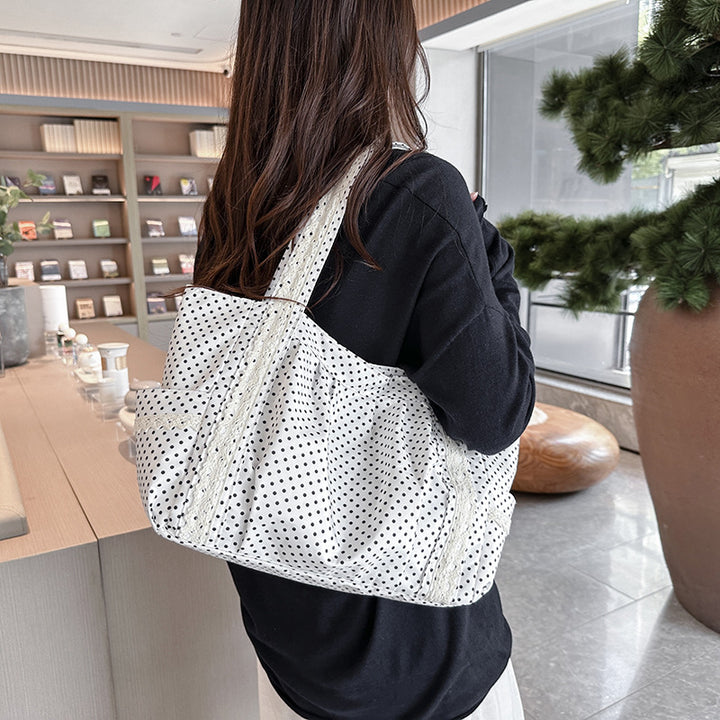 Polka Dot Decorative Tote Bag