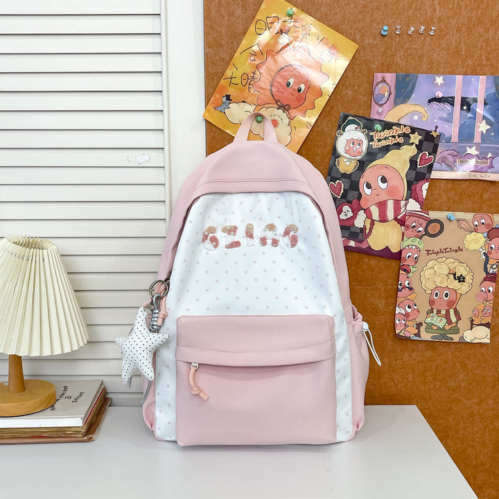 Cute Polka Dot Patterned Backpack Stornfield