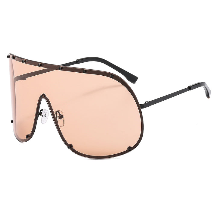 Women futuristic sunglasses with large frame and innovative design Stornfield