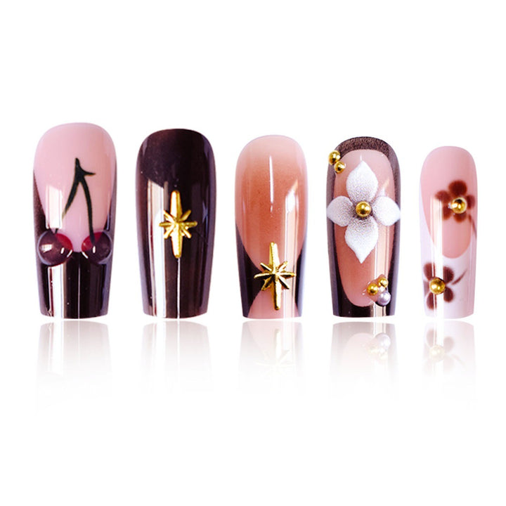 Artistic Long Press-On Nail Art Stornfield