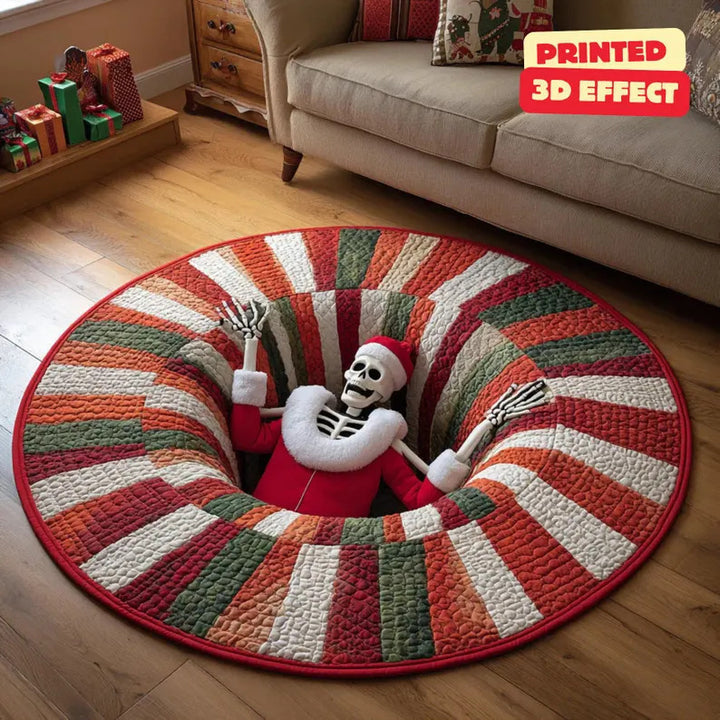 3D Effect Puppy-Themed Plush Floor Mat