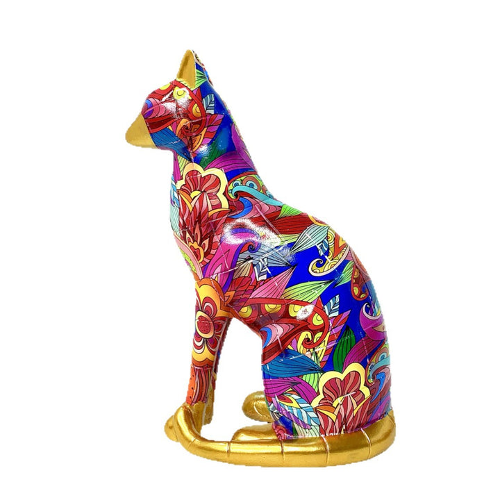 Decorative cat statue in modern art style Stornfield