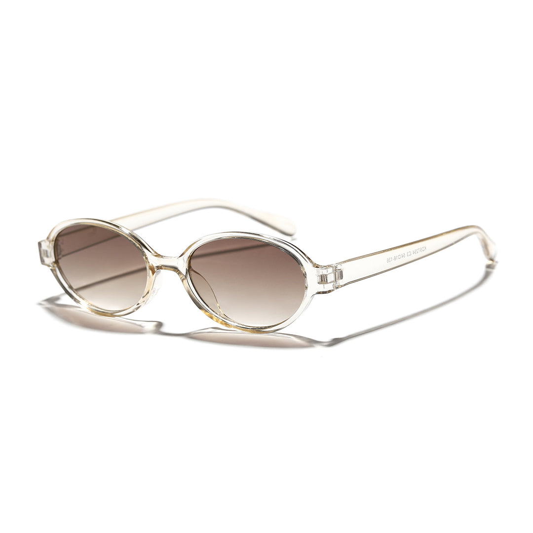 Women's fashionable oval sunglasses with animal pattern Stornfield
